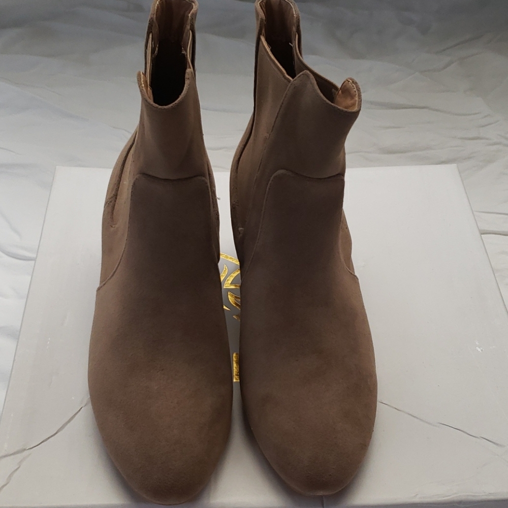 Tan ankle boots